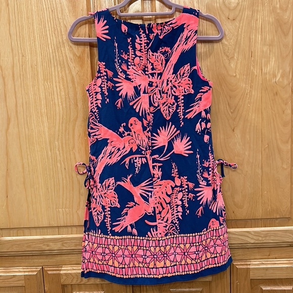 Lilly Pulitzer Vibrant Blue and Pink Tropical Dress - Picture 7 of 9